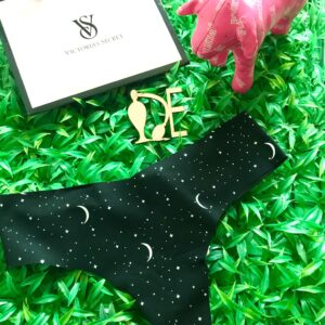 2 x 1 Panty Tanga-negro-PINK-Victoria's Secret