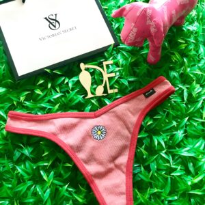2 x 1 Panty Tanga-flor-PINK-Victoria's Secret
