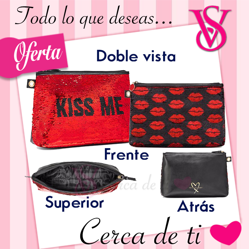 Cosmetiquera KISS ME (doble vista)-Victoria's Secret - Imagen 2